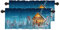 BaoNews Weihnachtsnacht-Szene, Küchenvolant für Fenster, Holzhaus, dekorative Lichter, Fichte, Verdunkelung, Vorhänge, mehrschichtig, Polyester, Vorhänge für Küche, Schlafzimmer, 2 Stück, 132 x 45 cm