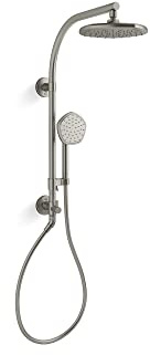 KOHLER 27118-G-BN Hydrorail-R Occasion Arch Shower Column Kit With Rainhead And Handshower 1.75 Gpm in Vibrant Brushed Nickel