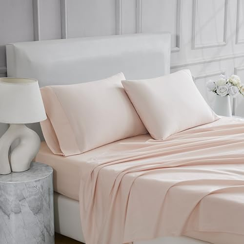 Linen Closet Ultimate Perkal Blush Bettlaken-Set, 4-teilig