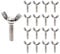 10pcs Wing Bolt Wing Screw M6 (6mm x 25mm) Stainless Steel Butterfly Bolt Screw Thumb Hand Screws (5mm x 20mm)