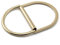 JCBIZ 6 Stück 4 cm Doppel-D-Ring-Schnallen Metall verstellbare D-Ringe für Kleidung Bund Kleid Riemen Taschen Schal, Gold, 60 mm