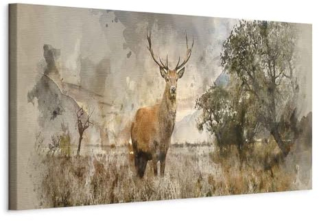 murando - Akustikbild Landschaft Natur Tier, 150x50 cm, 1-teilig, Büro | Verbessert Raumakustik, reduziert Hall, ideal fürs Büro oder Wohnzimmer, hochwertige Verarbeitung, schnelle Montage, stilvoll