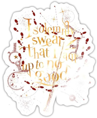 Harry Potter I Solemnly Swear Spruch Sticker Aufkleber