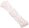 KINGLAKE White Nylon Rope, 8mm, 20m Braided Cord - Strong Traction Utility Rope for Camping, Survival, Gardening, Bundling, Workshop, Outdoor Multipurpose Use