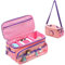 Hautton Tragetasche für Toniebox & Tigerbox，Aufbewahrungtasche für Musikbox, Tonies Figuren, Kopfhörer, Ladegerät mit Schultergurt für Reisen -Rosa