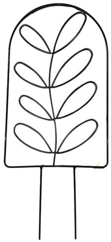 jyibinee Rankgitter aus Metall, Blattform, Pflanzen für drinnen und draußen, Topfblumen, hohles Design, Kletterstützpfahl, Zimmerpflanzen, Efeu-Ranken, strapazierfähig, Gartenarbeit A
