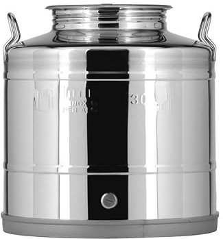 Alberts Premium Selection Milchkanne, Edelstahlkanne mit Auslaufhahn (25 Liter)