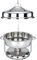 9L Großer, Runder Chafing Dish Mit Aufhänger, Edelstahl-Chafer-Set, Buffet-Speisewärmer, Hält Speisen Bei Allen Catering-Veranstaltungen Warm, Silber (Silber 9L)