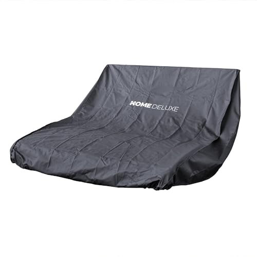 HOME DELUXE - Regenabdeckung CAPE - Schwarz, 150 x 170 cm, UV Beständig, Wasserdicht I Waldsofa Schwunliege Relaxliege, 35674
