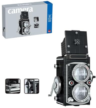 622 Pcs Digital Camera Building Blocks Kit, Retro SLR Camera Building Toy, Creative Model Clamping Blocks, Gifts for Adults, Teenagers and Children