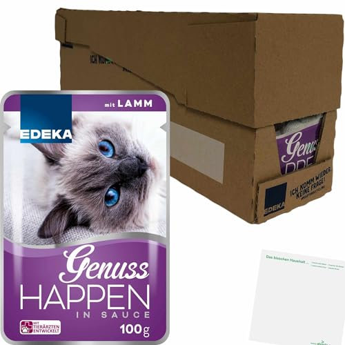 Edeka Genuss Happen mit Lamm in Sauce VPE (24x100g Packung) + usy Block
