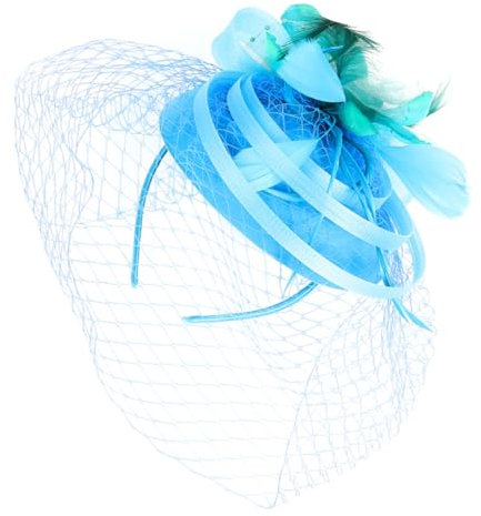 CRILSTYLEO Fascinator Haaraccessoire Für Damen Abnehmbarer Haarkamm Mit Federn Und Clip Hochzeits Und Teeparty-hut Für Festliche Anlässe Und Besondere Ereignisse