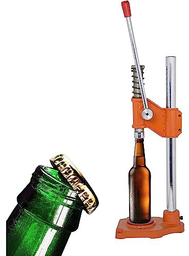 LXWKAI Manual Beer Capping Machine, Counter Top Capper, Maximum Height Adjustable 500mm, Suitable for 30mm Caps, For Perfume, Beer, Essential Oil