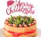 Dazzjoy Glitzer Tortendeko Weihnachten,Merry Christmas Cake Topper,Weihnachten Kuchen Deko,Weihnachtsfeier Deko,Frohe Weihnachten Kuchendeko,Torten Deko Weihnachten,Weihnachten Deko Torte