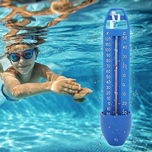 2Pcs 16.5x3.7cm Floating Swimming Pool Thermometer for Swimming Pool Spa Sauna Hot Sp,Garden Recreation Pool Spa Thermometer
