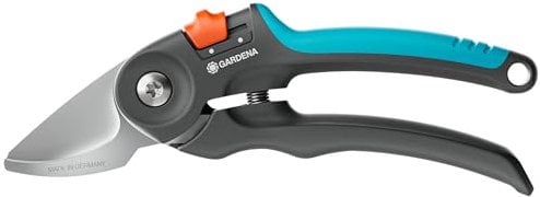 GARDENA Forbici da Giardino PremiumCut, Taglio Bypass, Rami Fino a Diametro 22 mm
