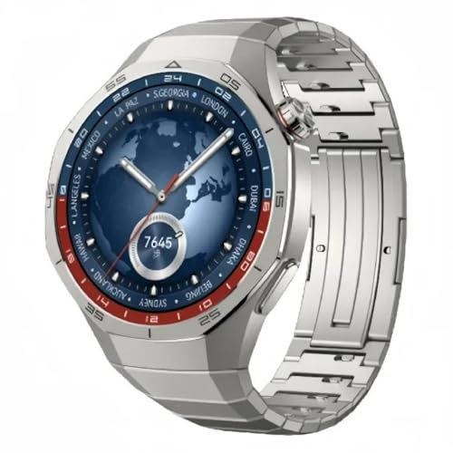 VeveXiao Bracelet en titane résistant compatible avec Huawei Watch GT 5 Pro 46 mm, sans espace, bracelet de rechange en alliage de titane de luxe pour montre GT 5 Pro 46 mm pour homme, GT 5Pro 46mm,