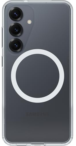 OtterBox Symmetry Clear Magnets Case for Samsung Galaxy S25, Clear | Shockproof, Drop-Proof, Protective Thin Case, 3x Tested to Military Standard, No Retail Packaging
