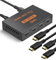 HDMI Splitter, Splitter HDMI 1 Entrada 4 Salidas 4K 3D 1080P Duplicar/Espejo per 4 Monitor, 4K Divisor para PS3/4, Xbox, HDTV, DVD, Monitor, Proyector (014)
