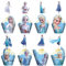 HOBBOY Tortendekoration Mädchen, 48 Stück Prinzessin Cupcake Topper Deko Tortendeko, Tortenaufleger Geburtstag für Kinder, Tortendeko Kindergeburtstag