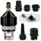 Adaptateur Pompe Sup, Adaptateur Valve de Kayak pour Planche à Pagai avec 4 Buses Compresseur Materiel de Gonfleur pour Bateau à Rames Gonflable Paddle Bateaux Pneumatiques Planche à Pagaie