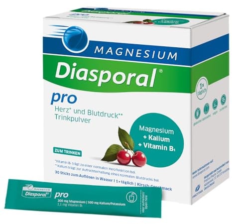 Magnesium-Diasporal Pro Herz und Blutdruck Trinkpulver, 30 S