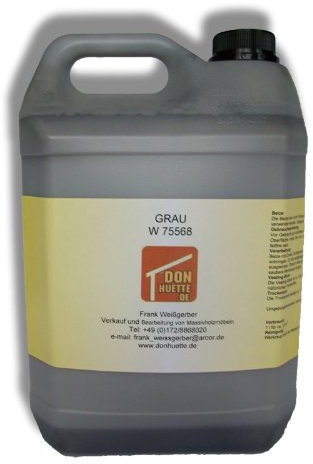 Holzbeize Beize Grau 5000 ml (Grundpreis € 13,00 / l)