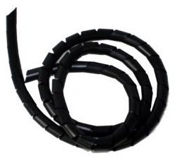 Cable-Core Spiral Binding - BLACK Cable Tidy Wrap 3mm x 5m