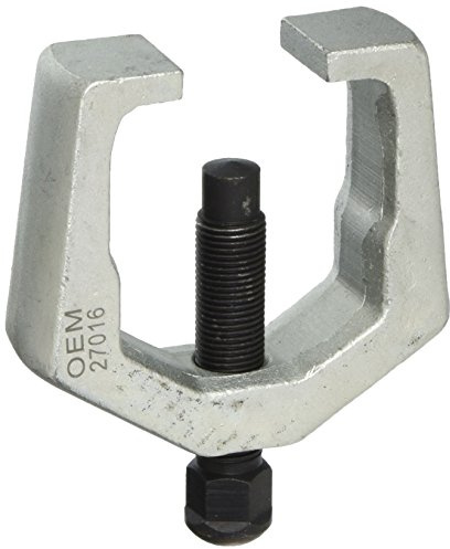 OEMTOOLS 27016 Pitman Arm Puller, Heavy Duty Steering Removal Tool, Heat Treated Steel Frame, 1-3/16 Inch Shaft Capacity, Ball Head Pressure Screw, 1-1/4 Inch Yoke Opening
