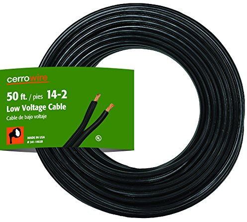 Cerrowire 241-1402B 50-Feet 14/2 Low Voltage Underground Landscape Lighting Cable