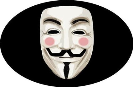 INDIGOS UG Aufkleber Autoaufkleber JDM Die Hart - V for Vendetta Decal Guy Fawkes Anonymous 127mmX88mm
