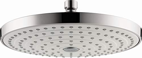 Hansgrohe Raindance Select Pommeau de douche Pommeau de douche rond de 22,8 cm (9) 2.5 gallons per minute Blanc/chromé