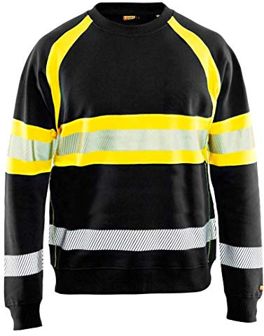 Blakläder Unisex Hi Vis Sweater Sweater High-Vis Größe M in Marineblau/gelb