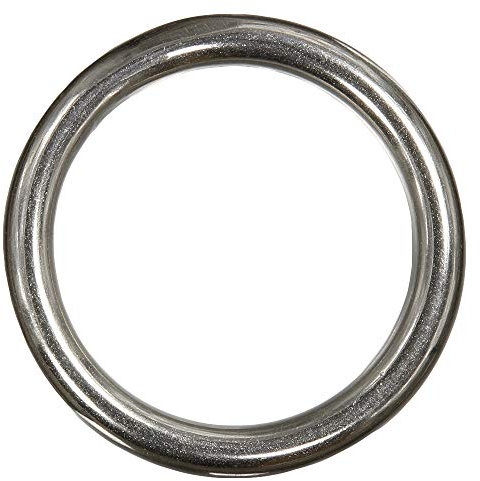 2 Stück Ring 10 x 60 mm geschweißt, poliert - Edelstahl A4