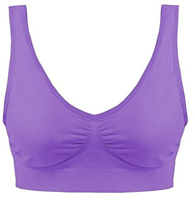 Boolavard Reggiseno sportivo con pizzo, colori vari