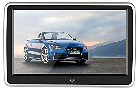 BW Lettore DVD da 10,1 pollici poggiatesta auto - touch screen, risoluzione 1024x600, rapporto 16:9, regione libera, funzione di gioco
