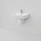 Lavandino Lavabo con semi colonna serie Ten in ceramica 65x51 cm - Made in Italy