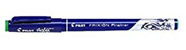 Frixion Pilot Fineliner Filzstifte, 1,3 mm Spitze, radierbar, Grün, 12 Stück