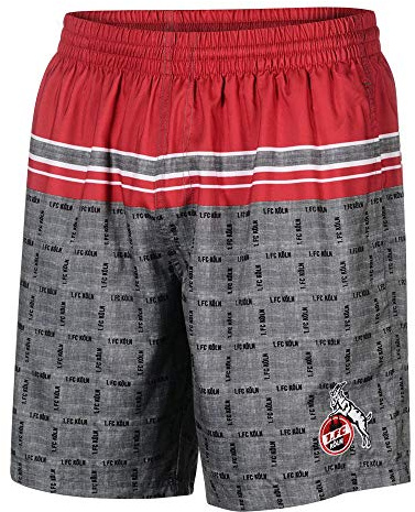 Badeshorts Kids 1. FC Köln + Sticker Köln Forever, Badehosen Badeshort Schwimmhosen