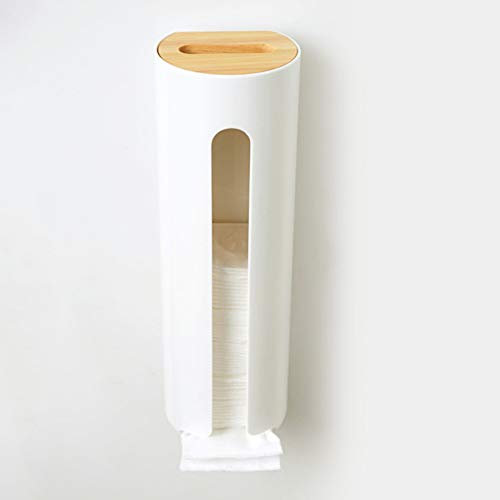 Wattepadspender Wattepad Halter, Make up Pads Behälter Organisator, Wattepad Halter Wandhalterung, Saver und Dispenser, Wattepad Behälter, kosmetische Speicher, Dispenser mit Easy Zugangsöffnung