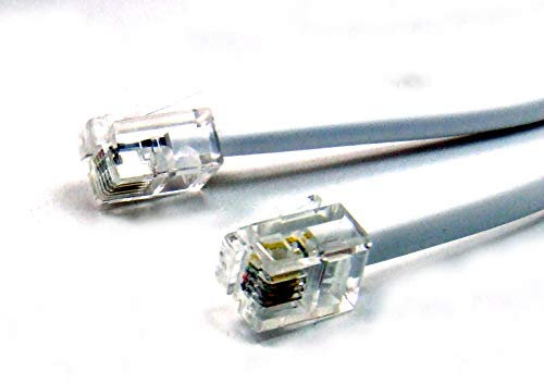 POPESQ® 1 pz. x Cavo telefonico RJ11 - RJ11 15m Bianco #A3644