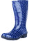 Ladeheid Stivali Pioggia Donna 100% Impermeabili Gomma Robusto e Confortevole Stivali Alti da Donna Scarpe Femminile LA-967 (Blu Scuro/Punti 37 EU)