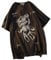 Skateboard Frog Maglietta Goth da Donna Y2K Harajuku Graphic Tops Cotone Anime Vestiti (Grigio Scuro, M)