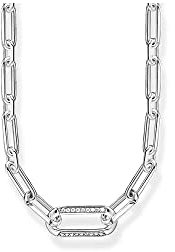 Thomas Sabo Damen Kette Glieder silber, aus geschwärztem 925 Sterlingsilber, Länge 45cm, KE2110-643-14-L45V