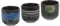 UPKOCH Japanese Ceramic Tea Cup Teacup, 3Pcs Small Vintage Tea Cups, Traditional Earthenware Cups, No Handle Asian Tea Cups for Home Kitchen 200ml