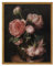 InSimSea Gerahmte Leinwanddrucke, Vintage-Dekor, Blumenbilder, ästhetisch, kleine Schreibtischregal-Dekorationen, Rosen-Blumengemälde für Schlafzimmer, Büro, 20,3 x 25,4 cm