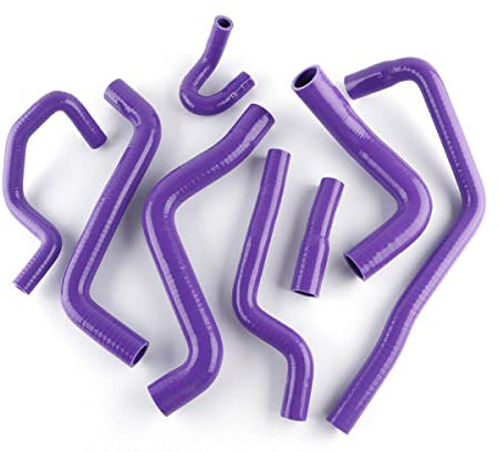 LUXERAD Kit de manguera de refrigerante de radiador de silicona para VW Golf GTI MK2 1.8 8V PB Code 1987 1988 1989 1990 1991 (Purple)