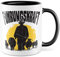 Schafe Tasse Schaf lustige Kaffeetasse Schäferhund Geschenk Kaffee-Becher Schäfchen Geschenkidee Schäfer Hirte Führungskraft Spruch Cartoon Schaf Aufdruck witzig Bauer Schafsherde (Weiß/Schwarz)