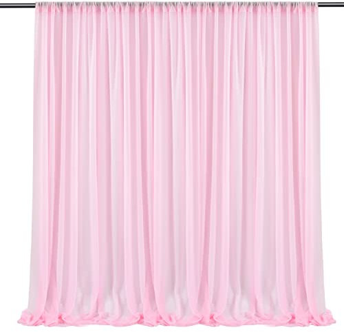 Transparentem Voile Querbehang Freihanddeko Hintergrund Vorhänge Fertiggardine Fensterdekoration Vorhangschals Dekoschal für Hochzeitsdekorationsschal Wohnzimmer Schlafzimmer,1 Stück 150 cm x 250 cm