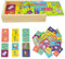 ZJRung 28 STK Memory Spiel aus Holz für Kinder Tiere Lernspiele Memospiel Montessori Spielzeug Pädagogisches Kinderspiel ab 1 2 3 4 Jahre